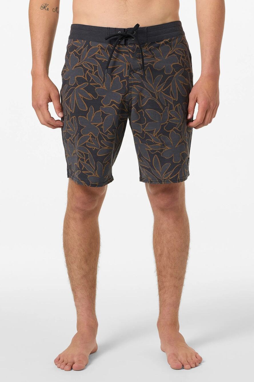 O'Neill Men's 36 Graphite O'Riginals Print 19" Boardshorts Swimwear Surf D6-3